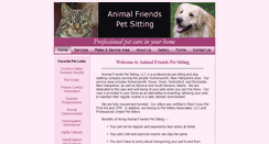 Desktop Screenshot of animalfriendspetsitting.com